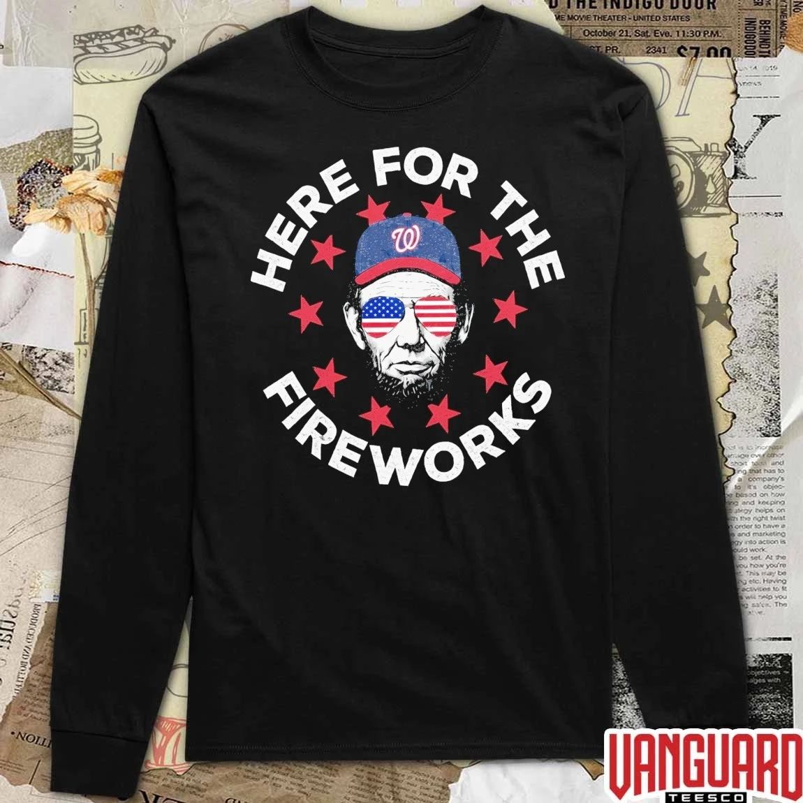 Washington Nationals Here For The Fireworks 4th Of July Patriotic 2026 t-shirt