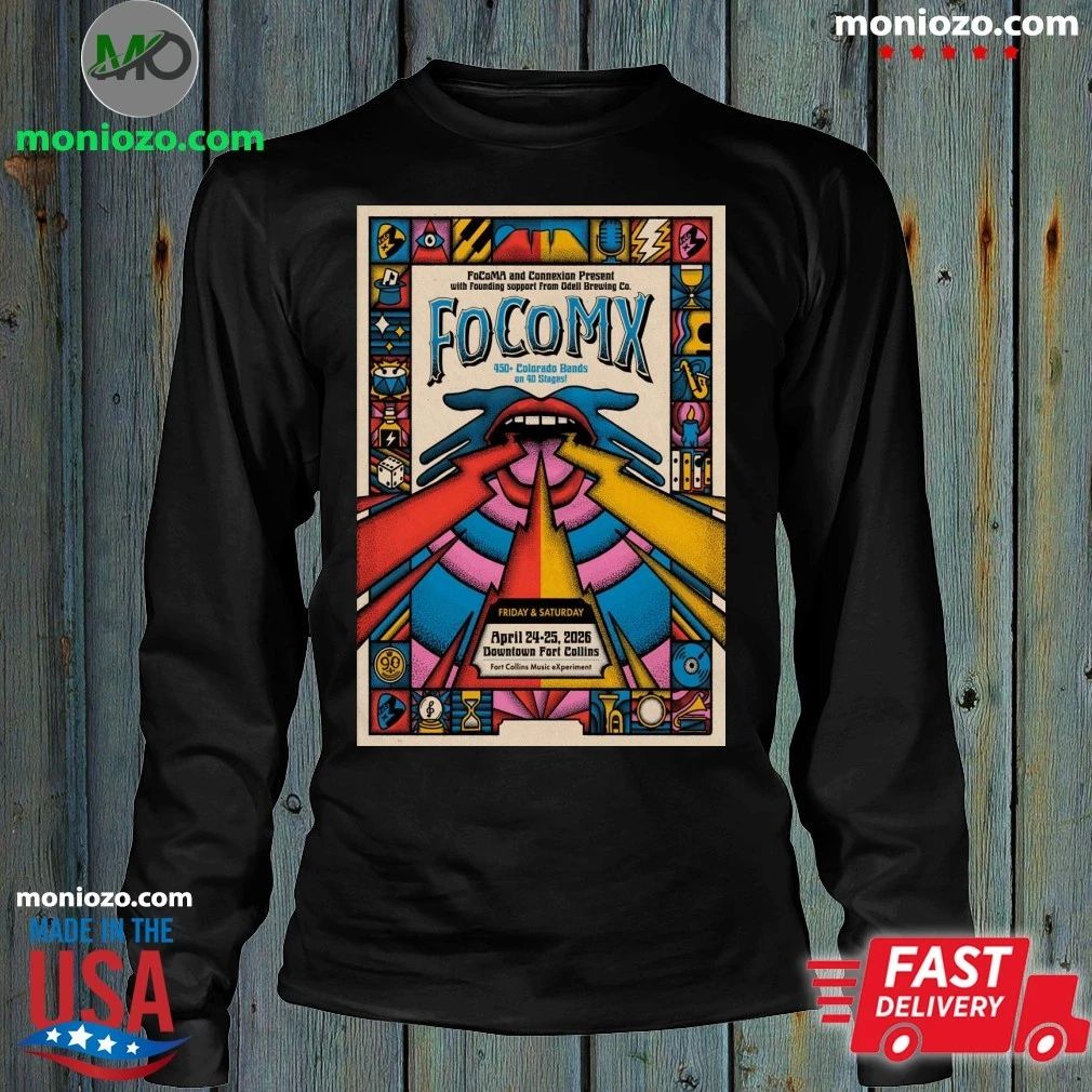FocoMX Downtown Fort Collins, CO Apr 24-25 2026 Poster Shirt