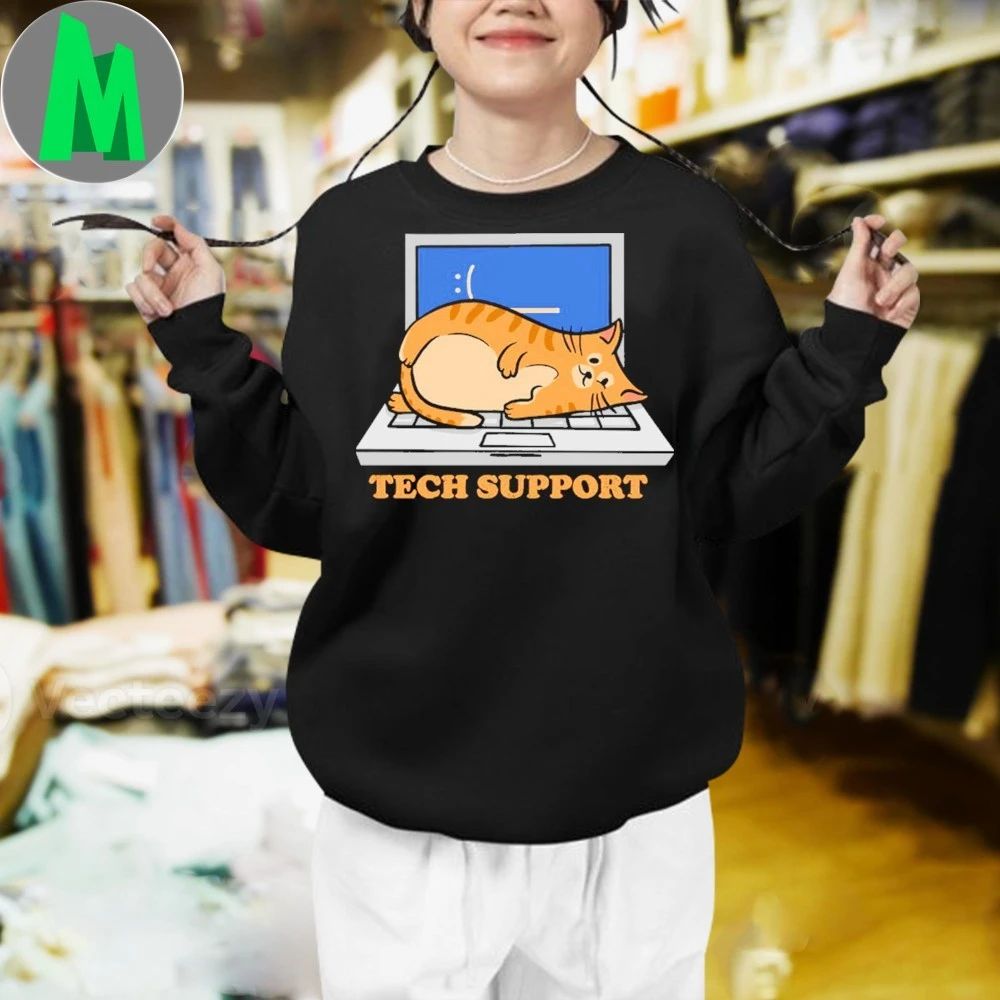Tech Support Cat Shirt