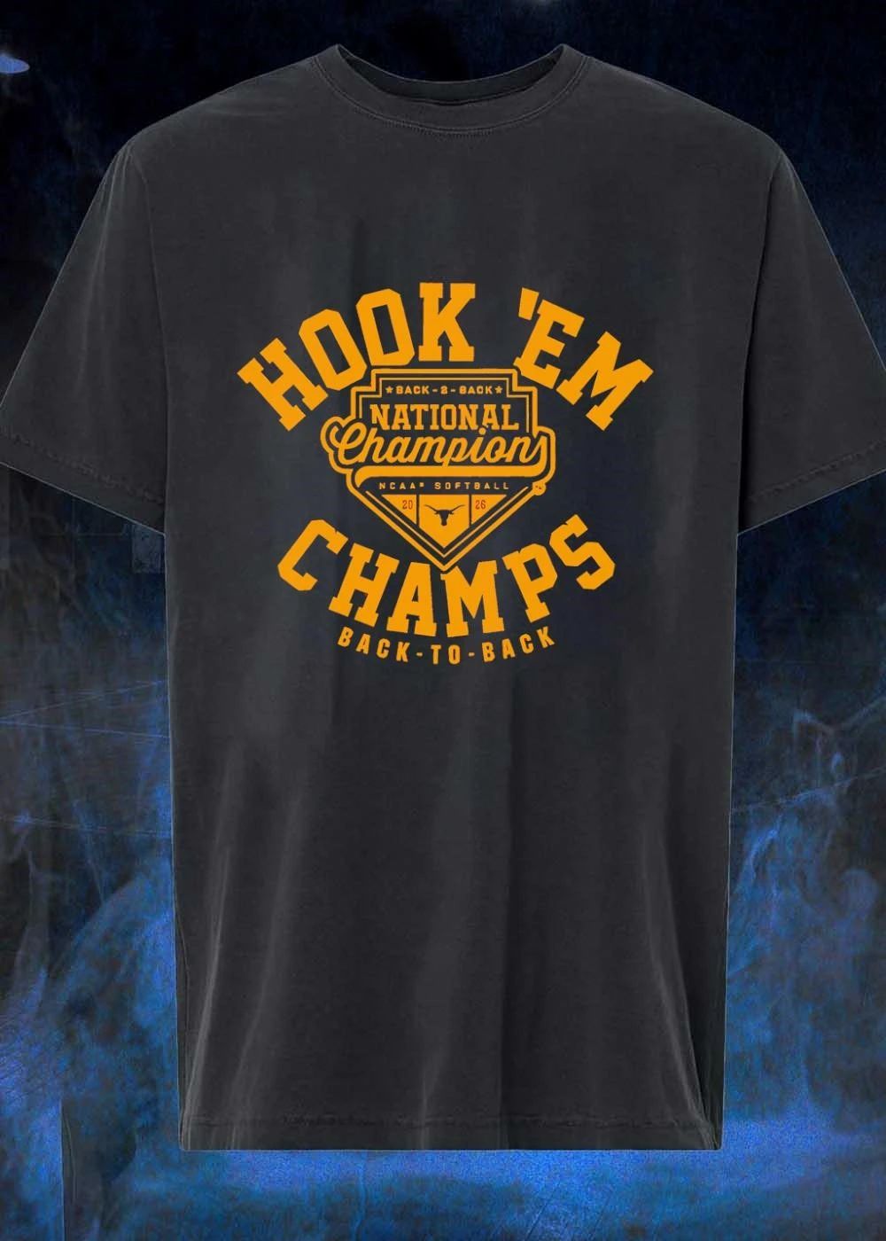 Hook Em Champs Back To Back National Champion Texas Softball Shirt