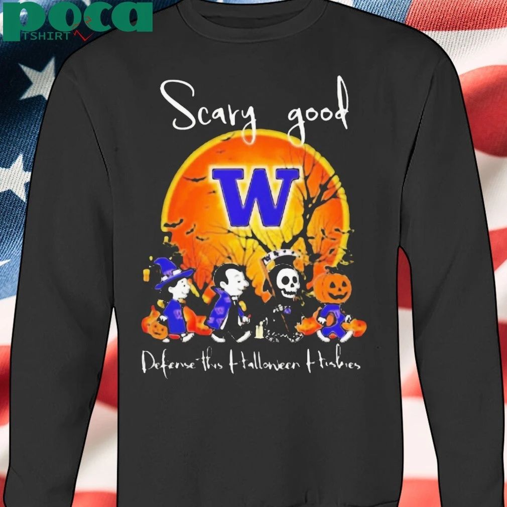 Scary Good Defense This Halloween Washington Huskies Football Shirt