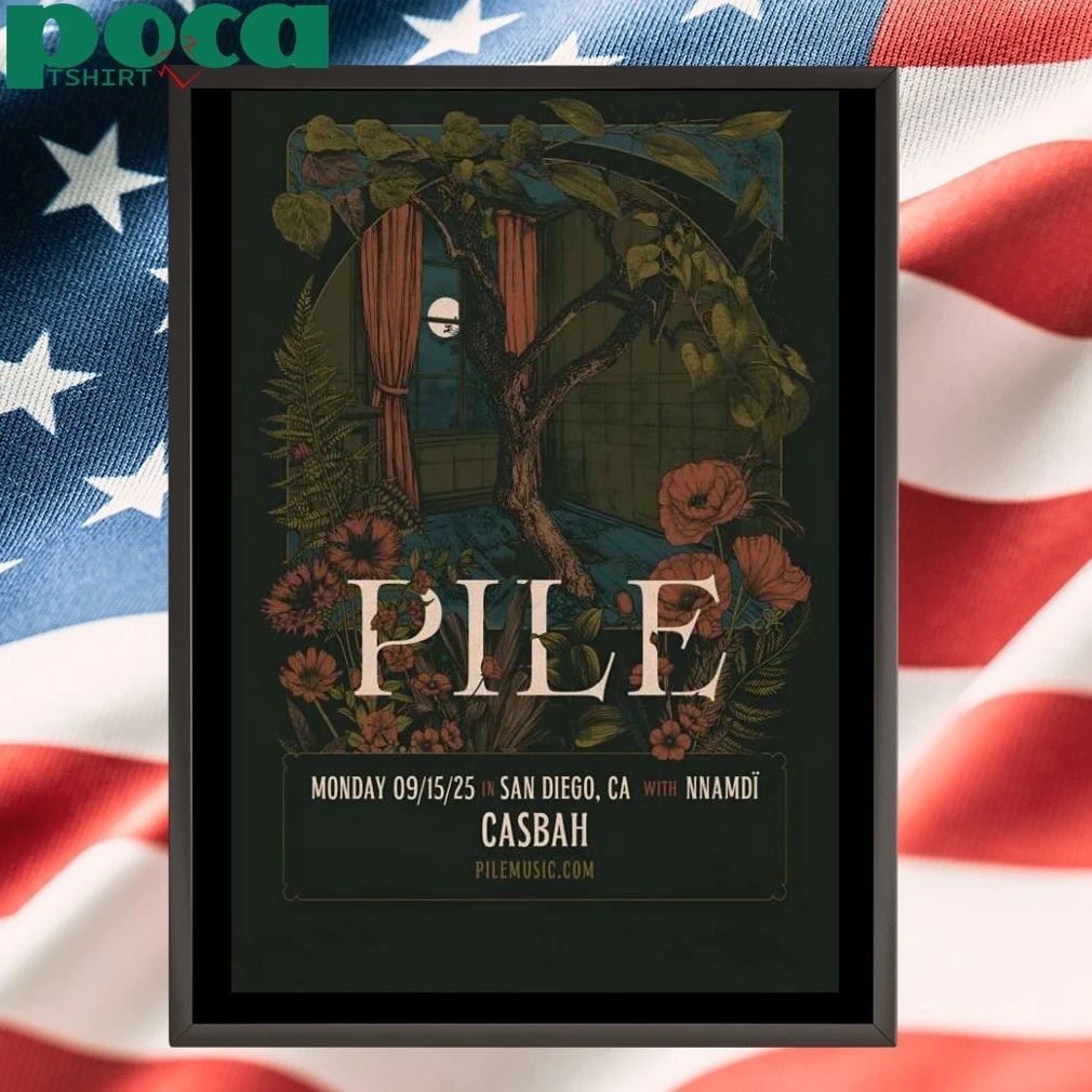 Pile Sep 15 2025 The Casbah In San Diego CA Poster T-shirt