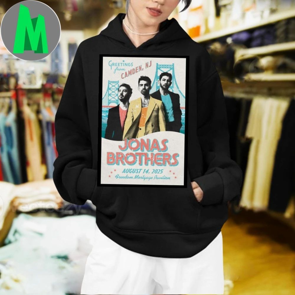 Original Jonas Brothers Tour Camden, NJ Aug 14 2025 Poster Shirt