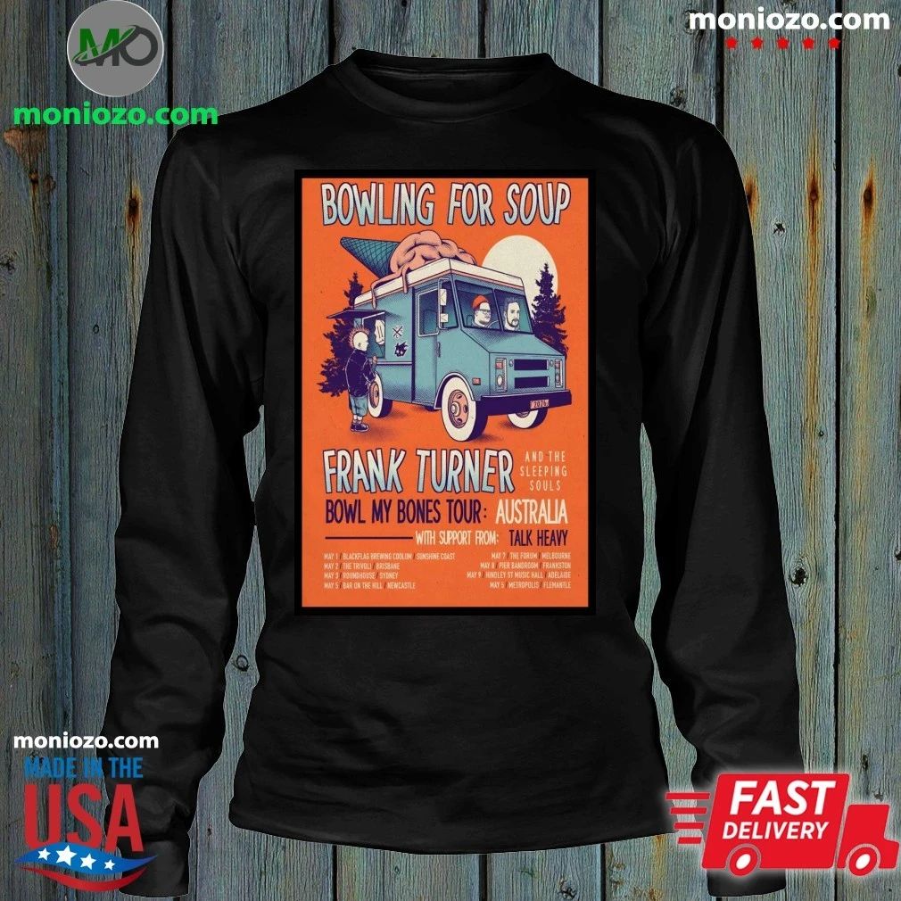 Bowling For Soup Bowl My Bones Tour 2026 Australia Poster T-Shirt