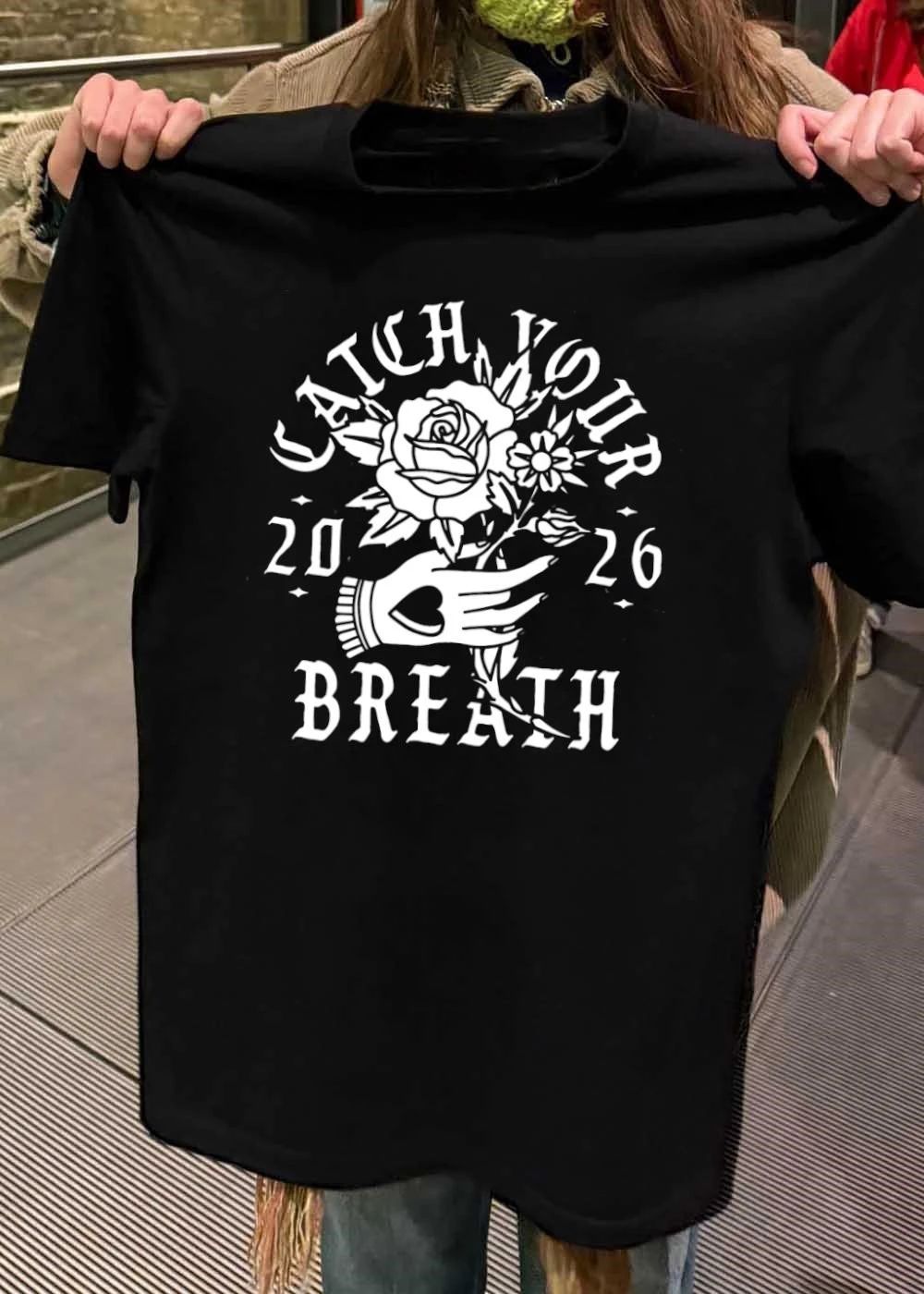 Catch Your Breath 2026 Floral Hand Heart Shirt