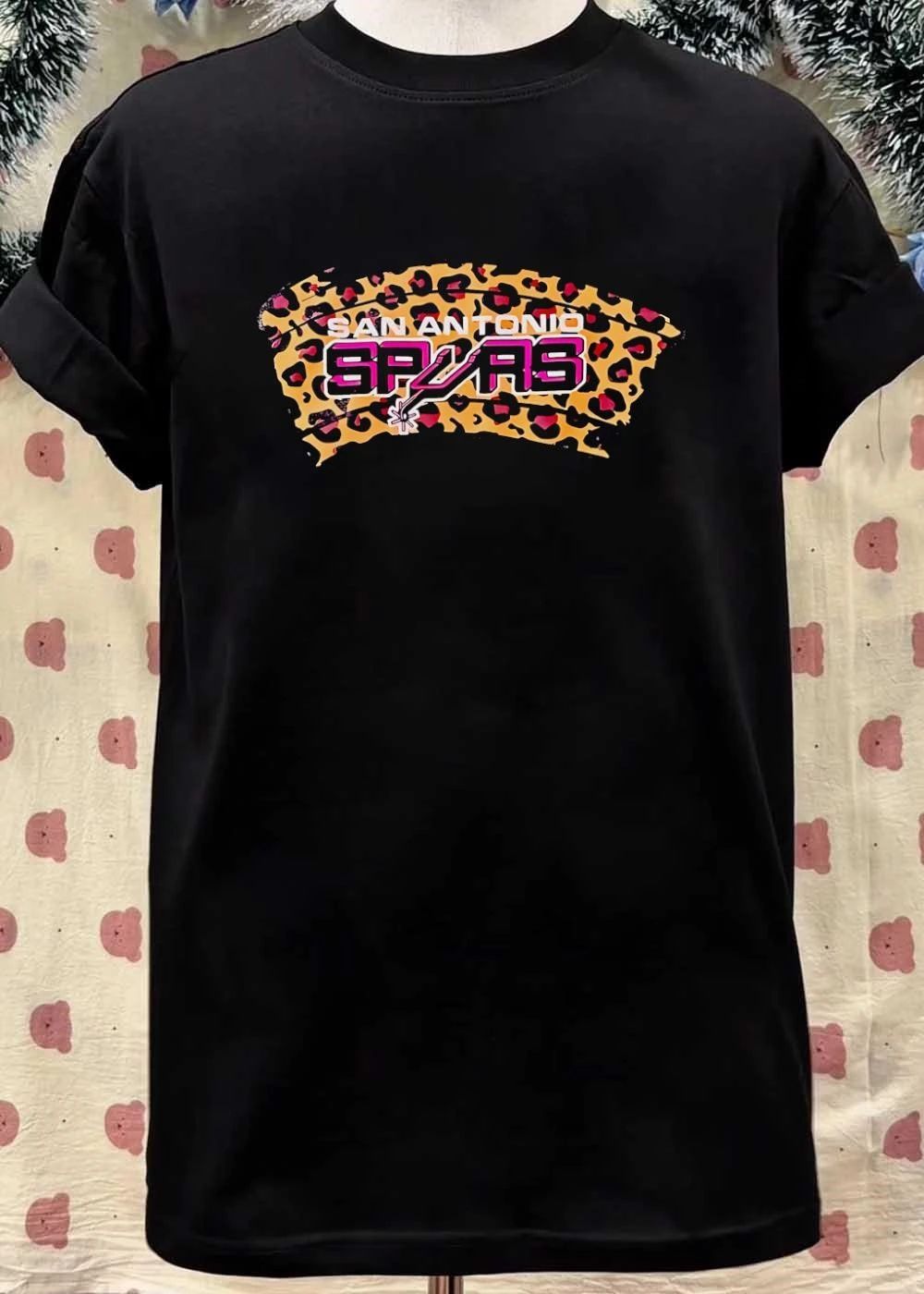 Spurs Leopard Print Fan Apparel San Antonio Spurs T-Shirt