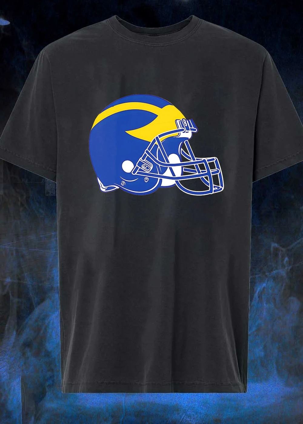 Michigan Wolverines American Football helmet shirt