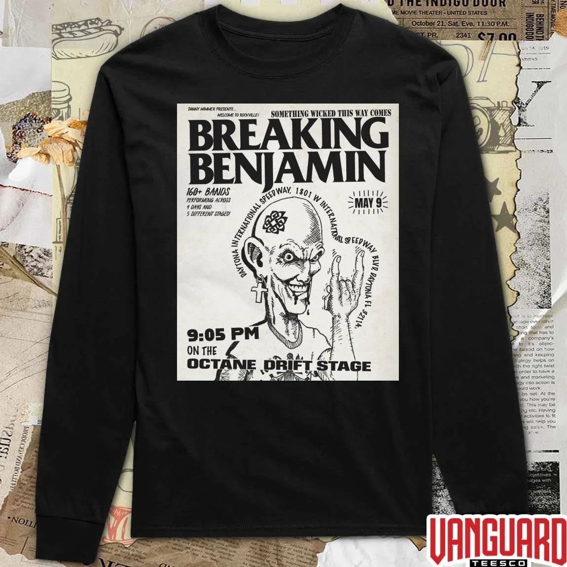 Breaking Benjamin Welcome to Rockville May 9 2026 Octane Drift Stage Daytona Beach, FL Poster t-shirt
