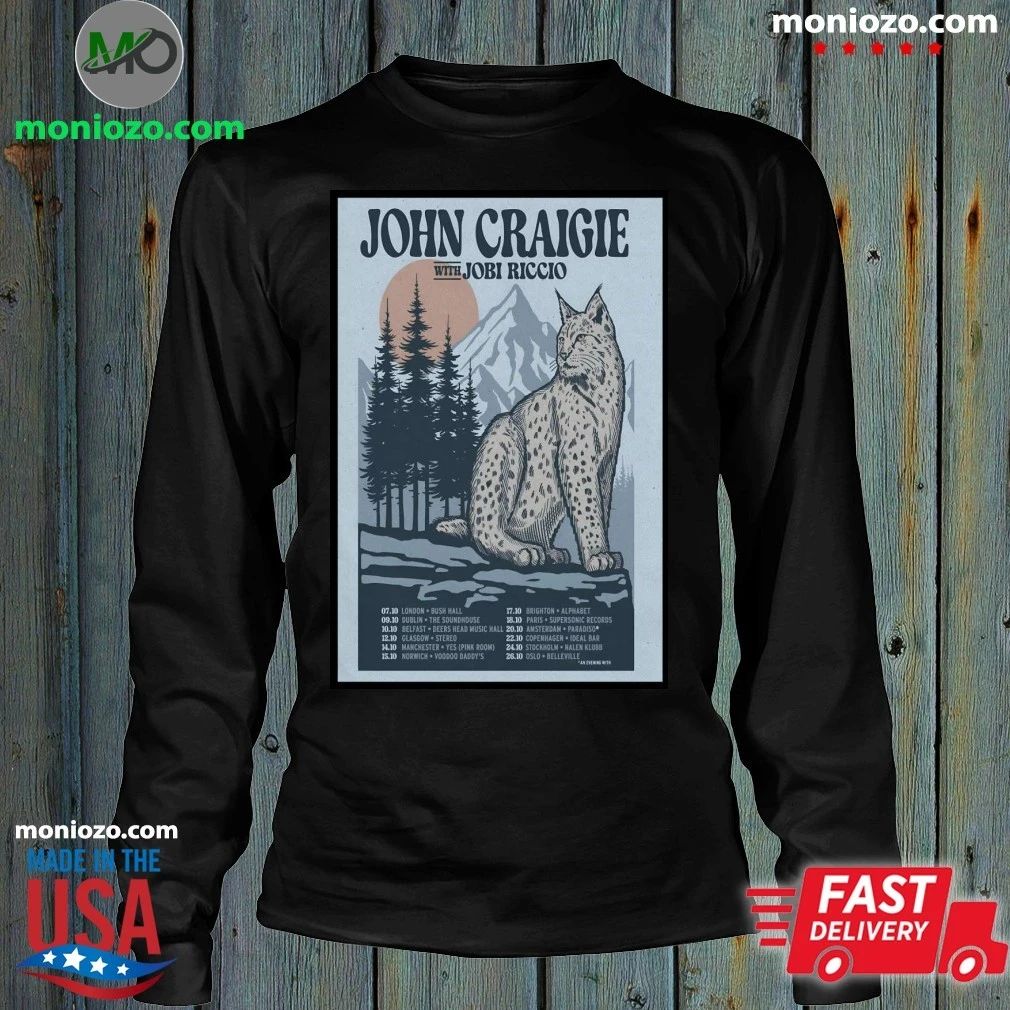 John Craigie With Jobi Riccio Europe Tour 2026 Poster Shirt