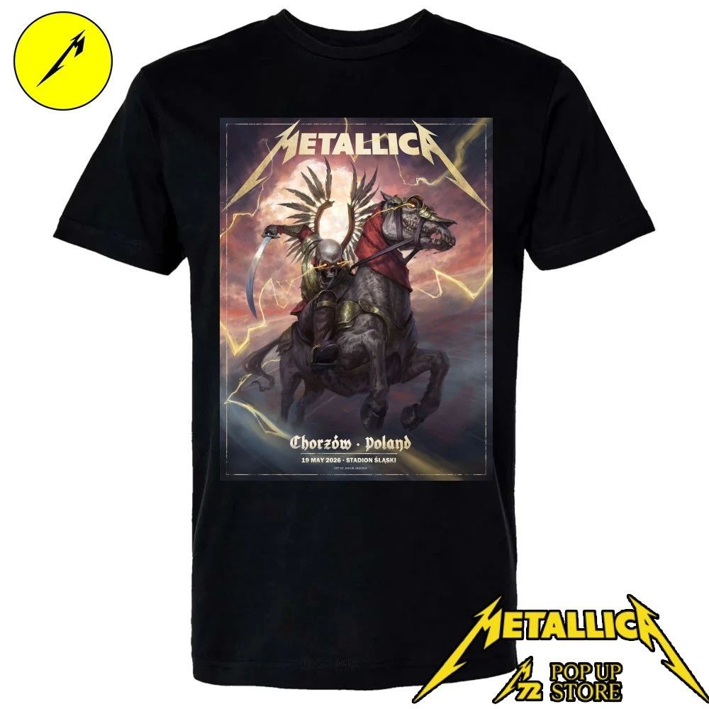 Metallica M72 Chorzów Winged Hussar Poster Art Shirt