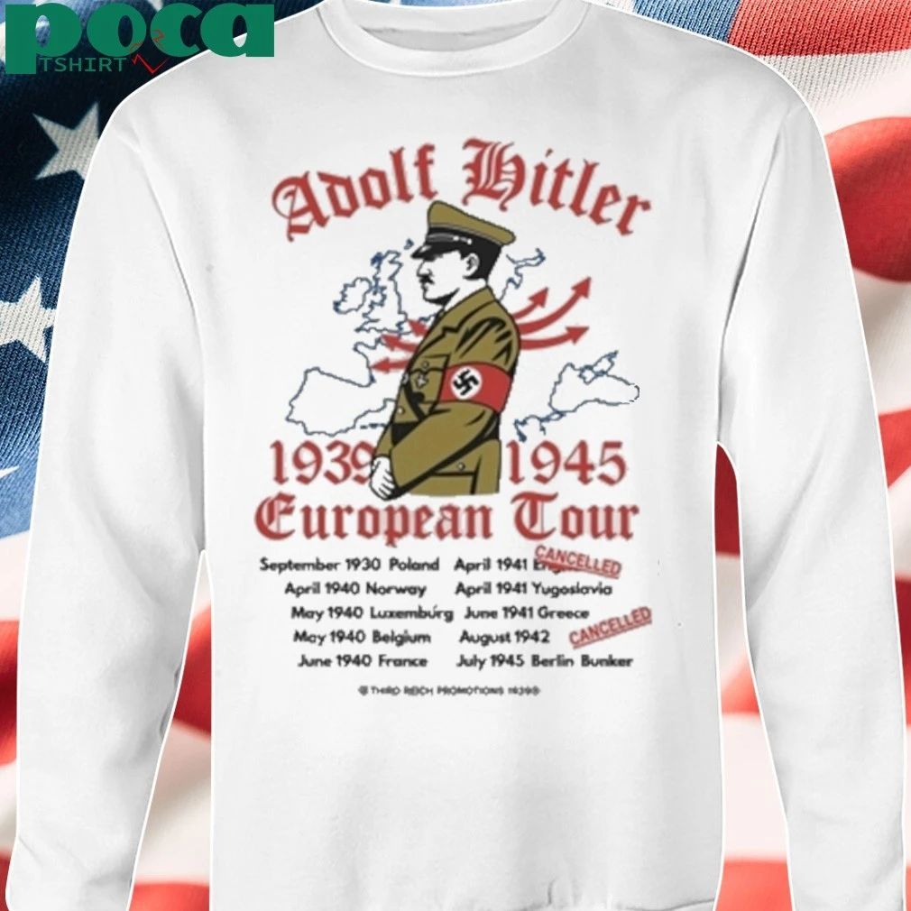 Wwii Adolf Hitler European Tour Design 1939 1945 T-shirt