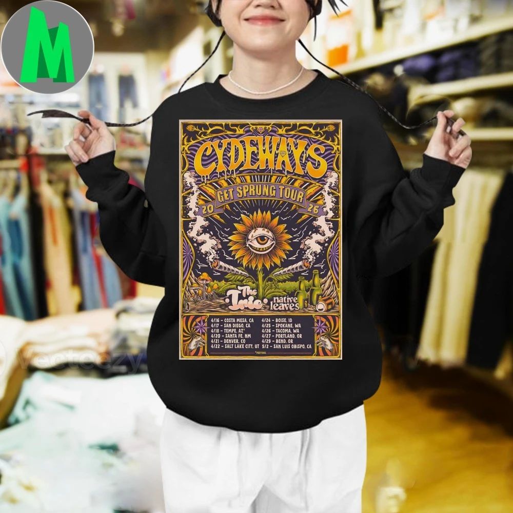 Original Cydeways Get Sprung Tour 2026 Poster Shirt