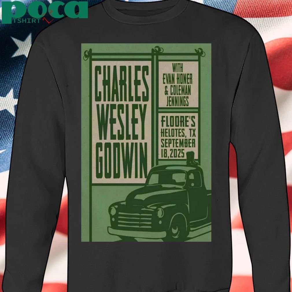 Charles Wesley Godwin Sep 18 2025 Helotes, TX Tour Poster T-shirt