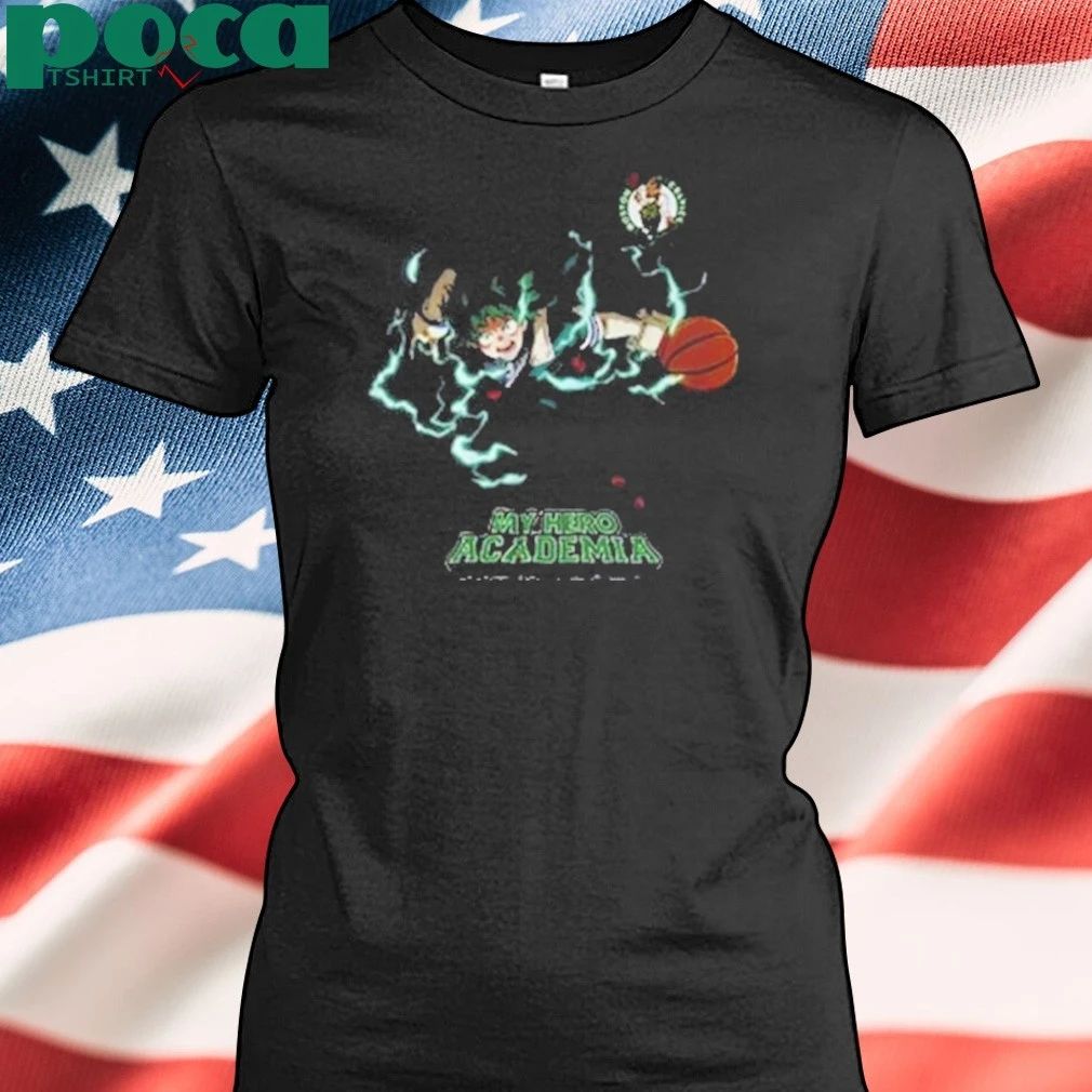 Hyperfly x NBA x My Hero Academia Midoriya Izuku Boston Celtics shirt