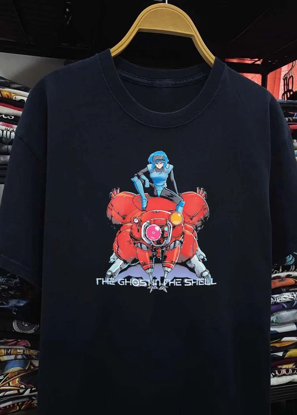 2020 Shirow Masamune Kodansha The Ghost in the Shell Major Motoko Kusanagi on Tachikoma T-Shirt