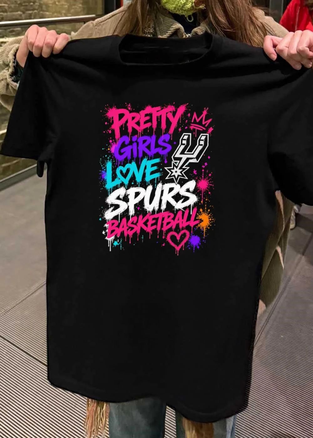 Pretty Girls Love Spurs Basketball San Antonio Spurs T-Shirt