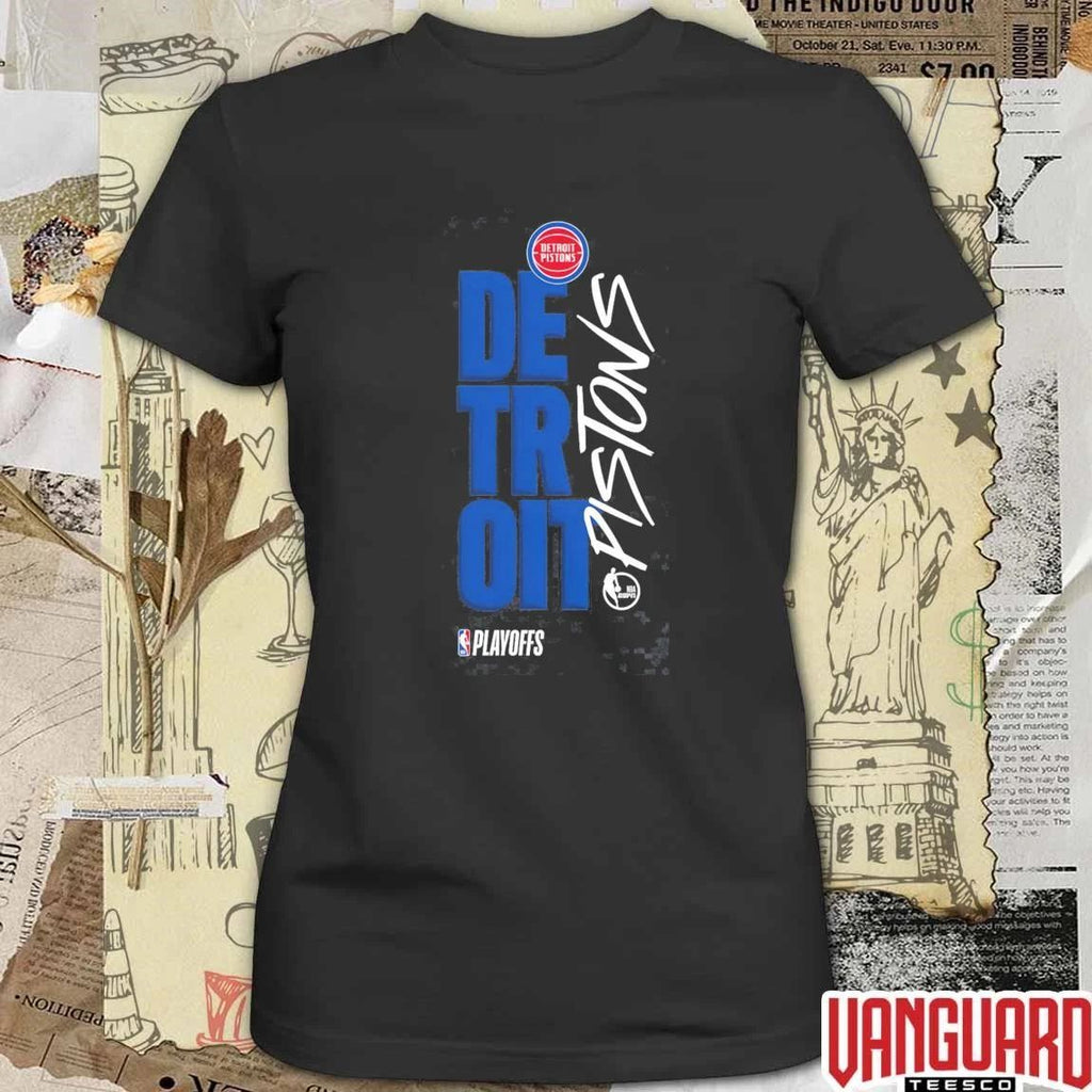 Detroit Pistons Playoffs 2026 ESPN NBA Basketball Coverage t-shirt