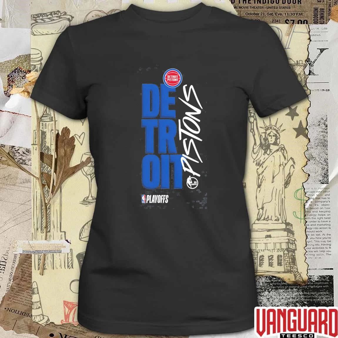 Detroit Pistons Playoffs 2026 ESPN NBA Basketball Coverage t-shirt