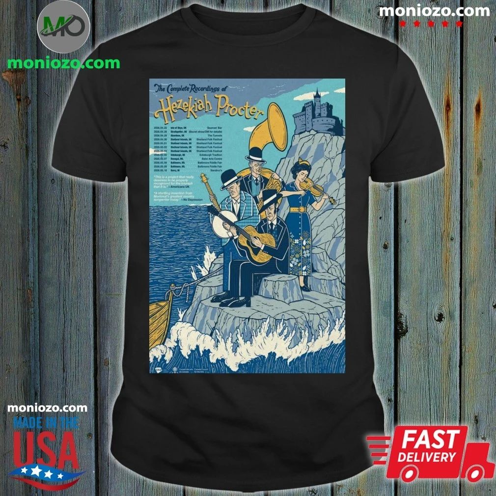 Hezekiah Procter Scottish and Irish Tour 2026 Poster Shirt