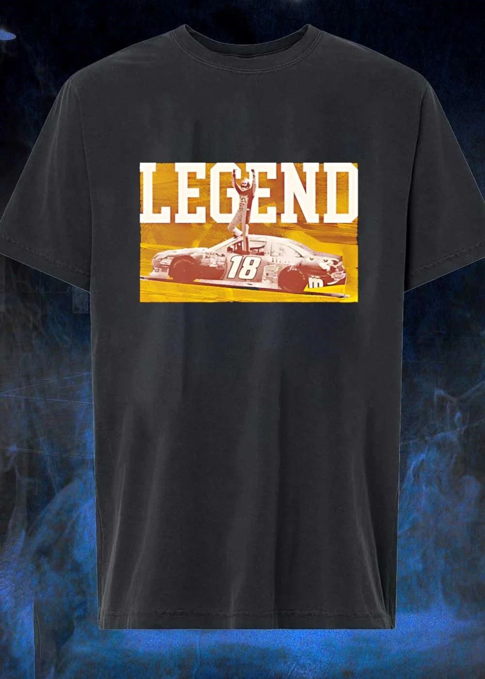 Kyle Busch number 18 M&Ms Joe Gibbs Racing NASCAR Cup Series victory LEGEND shirt