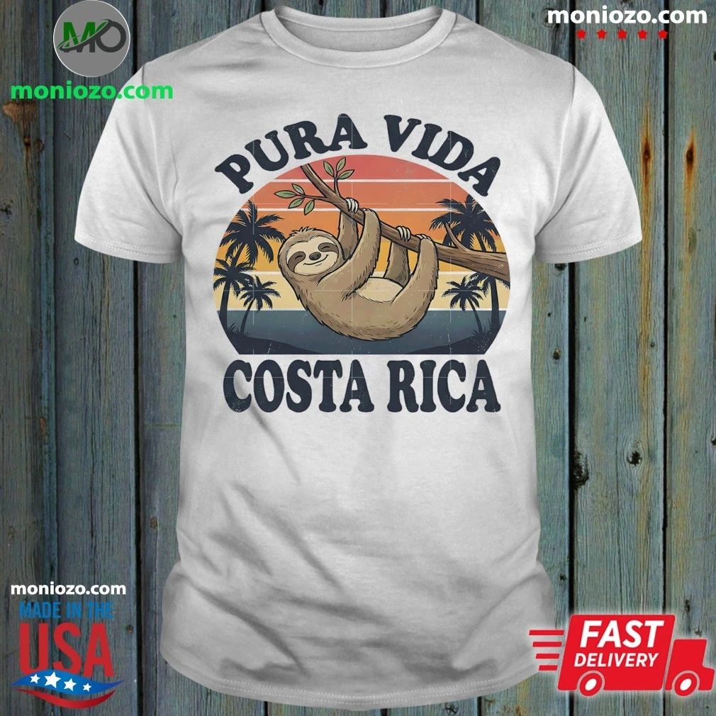 Original Pura Vida Costa Rica Sloth Shirt