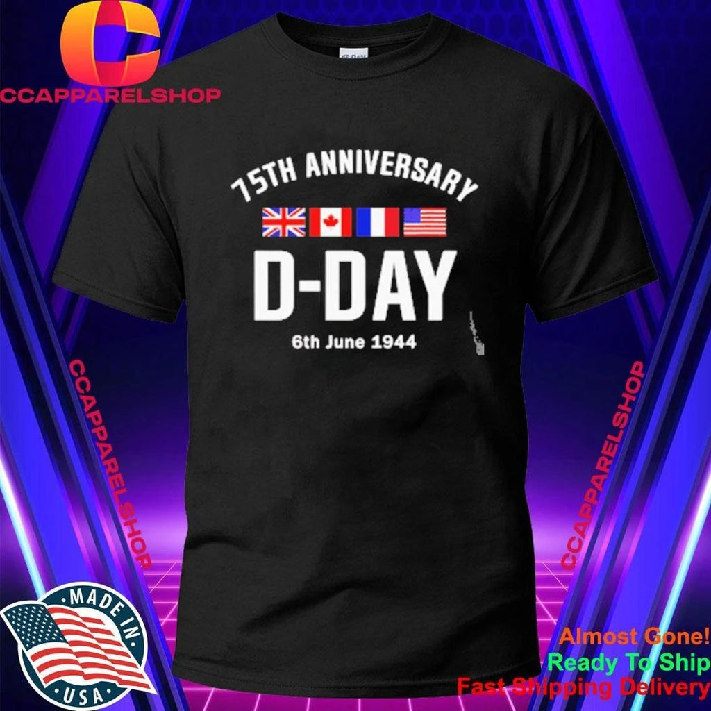 D-Day 75 Year Anniversary Normandie WWII Shirt