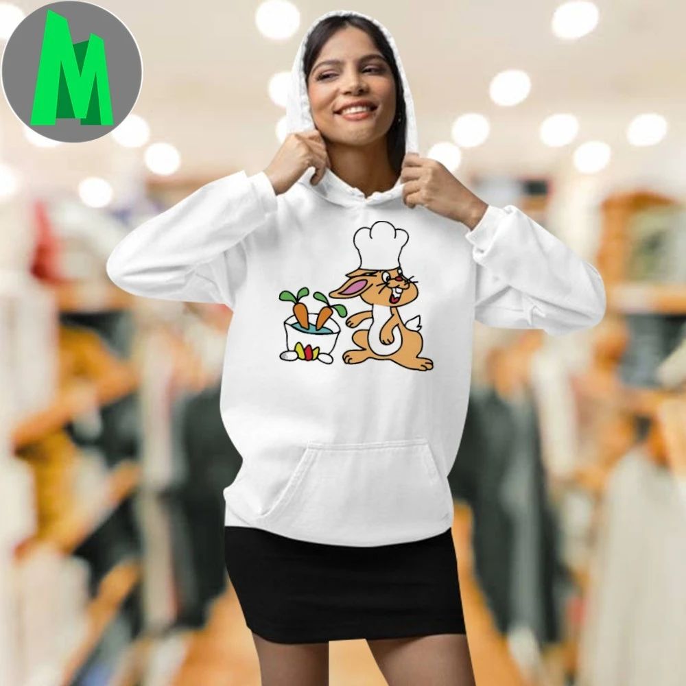 Original Cute Chef Bunny Cartoon Rabbit T-Shirt