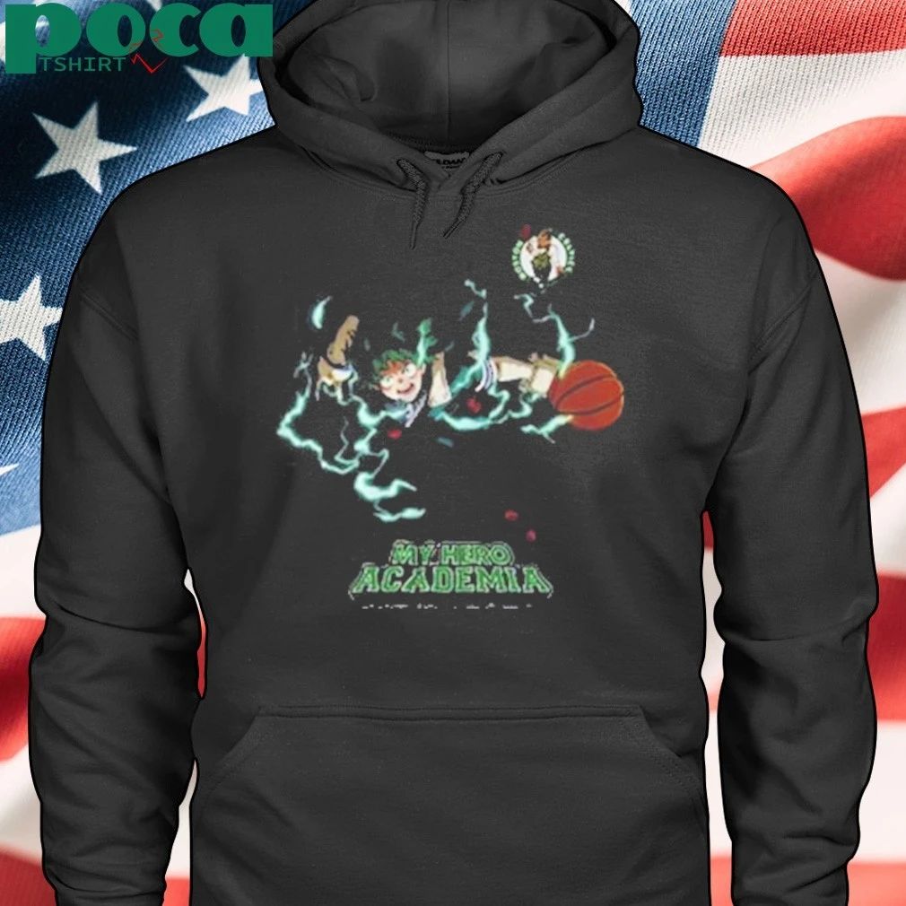 Hyperfly x NBA x My Hero Academia Midoriya Izuku Boston Celtics shirt