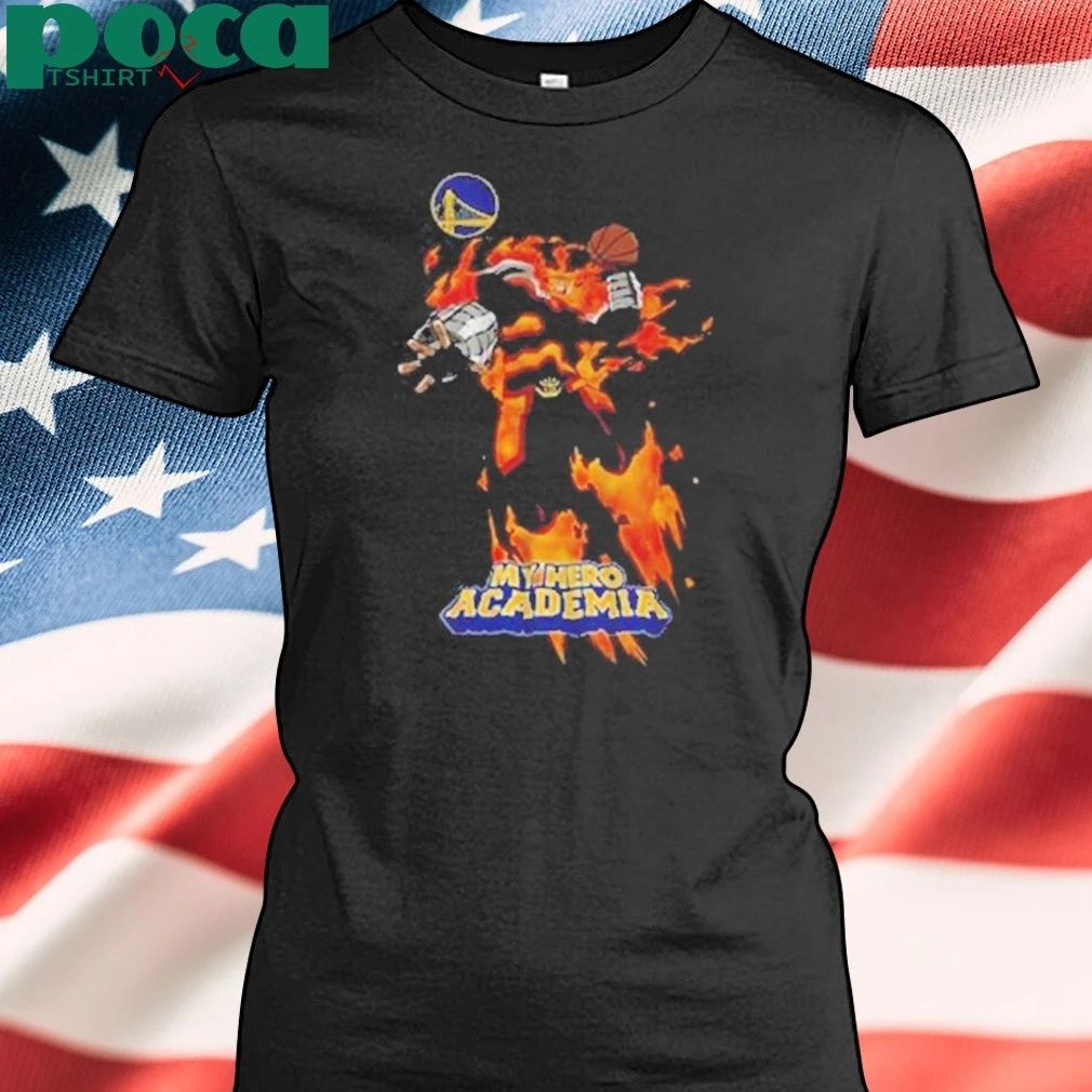 Hyperfly x NBA x My Hero Academia Endeavor Golden State Warriors shirt