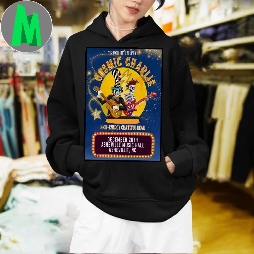 Cosmic Charlie 12.26.2025 Asheville NC Poster Shirt