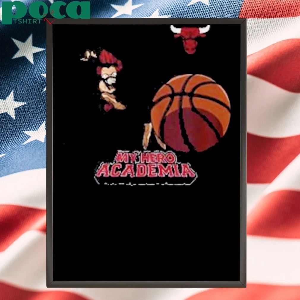 Hyperfly x NBA x My Hero Academia Krishima Chicago Bulls shirt