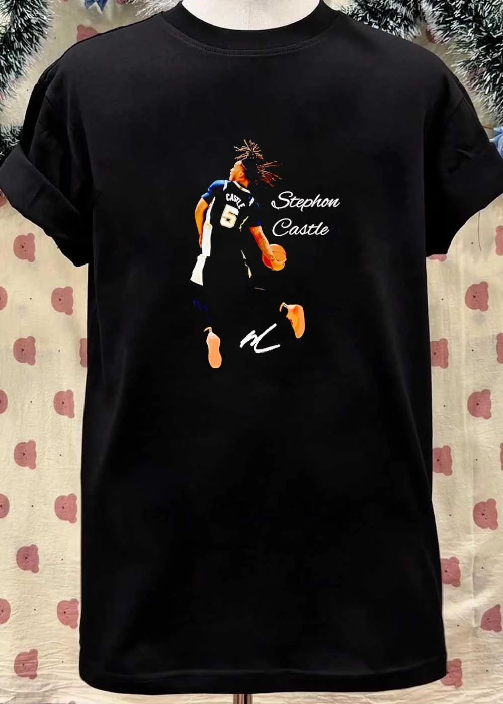Stephon Castle basketball player San Antonio Spurs NBA Stephon Castle Castle 5 shirt