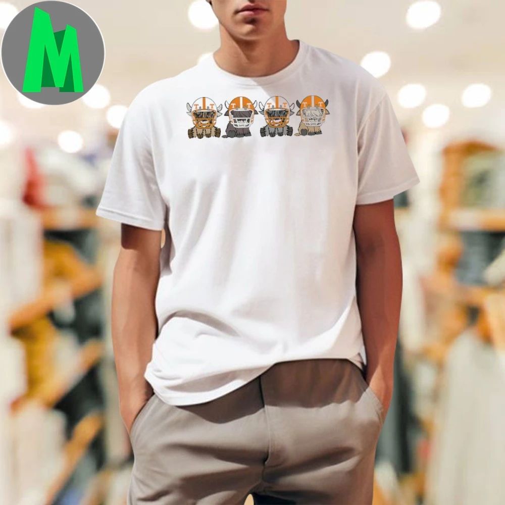 Tennessee Volunteers Football Highland Cow Shirt