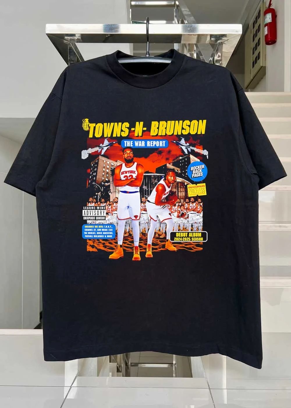 Towns-N-Brunson The War Report Knicks T-Shirt
