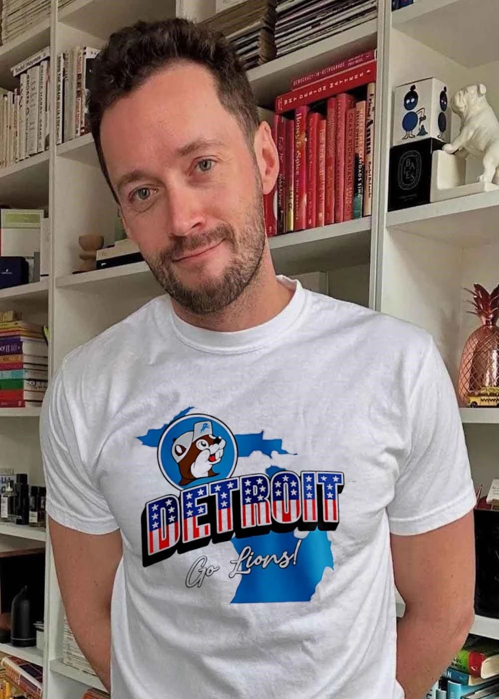 Detroit Lions x Buc-ee’s Patriotic map shirt