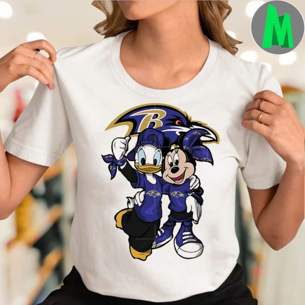 Daisy Minnie Baltimore Ravens Logo 2025 Shirt