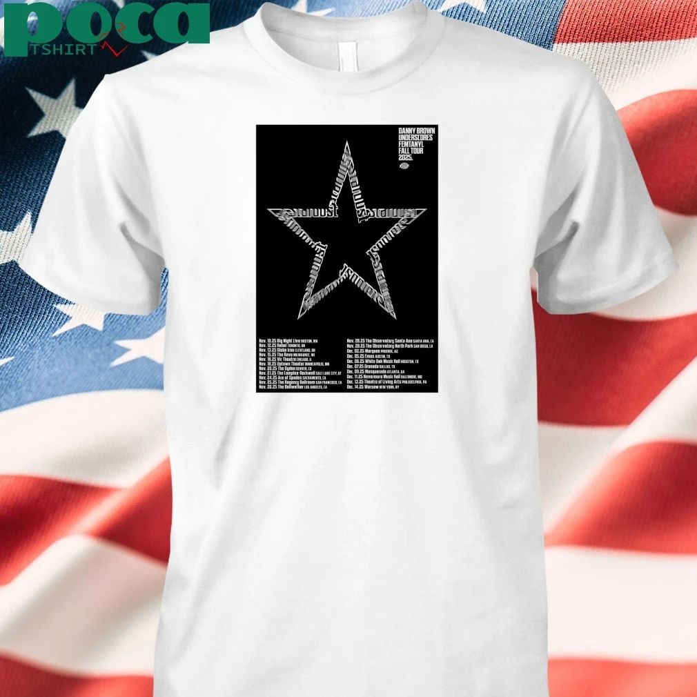 Danny Brown Underscores Femtanyl Tour 2025 Concert Poster shirt