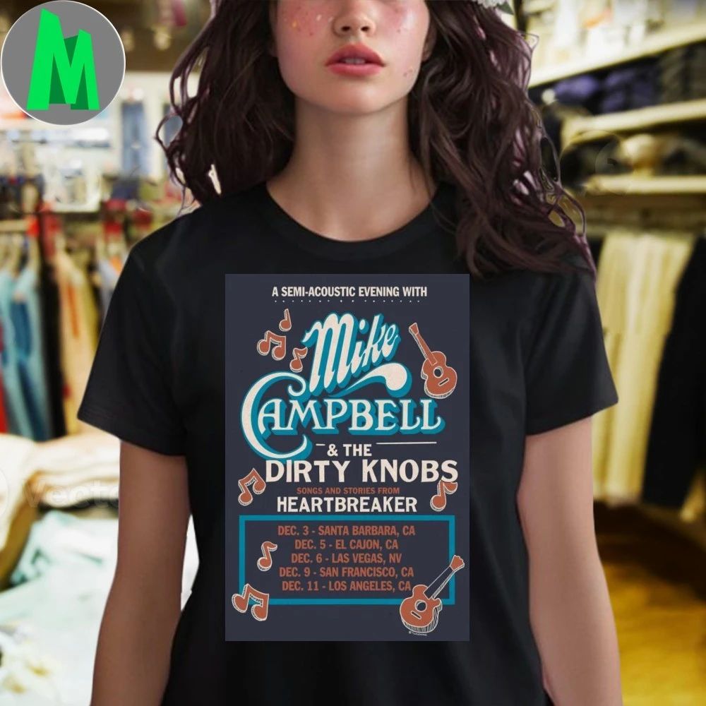 Mike Campbell-The Dirty Knobs Heartbreaker Poster Shirt