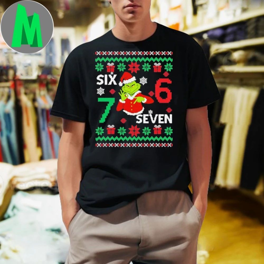 Six Seven Meme Grinch Ugly Sweater Shirt