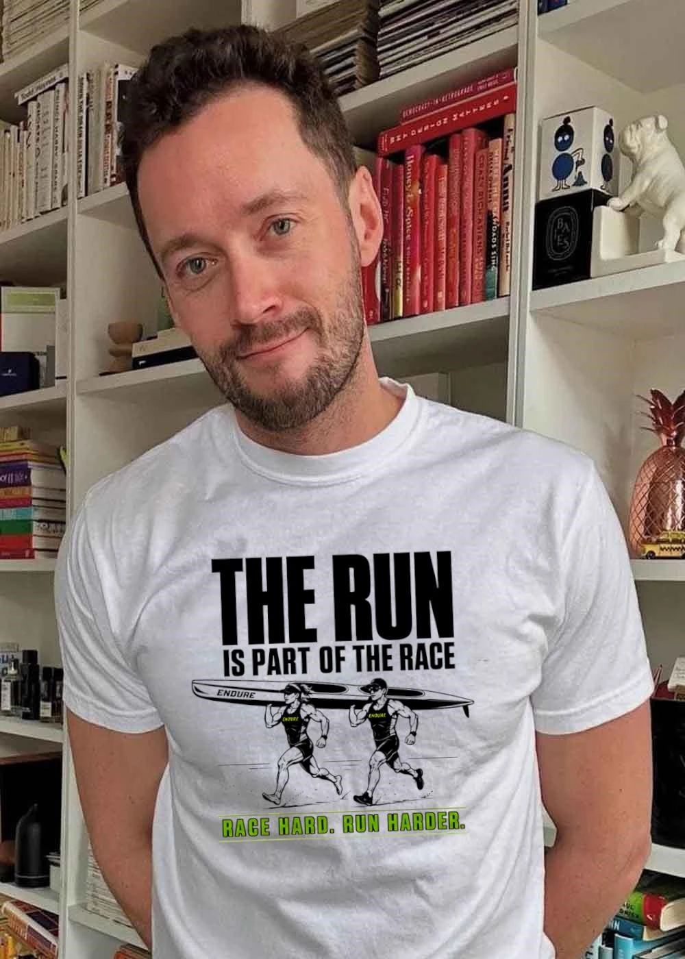 Endure Multi-Sport Endurance Race Running Kayak Canoe Athletes the Run Is Part of the Race Race Hard. Run Harder. 2026 Race Season Shirt