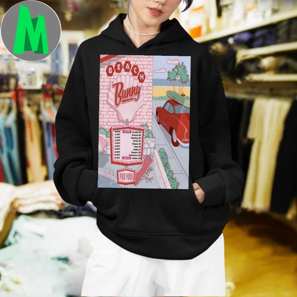 Beach Bunny UK-EU Tour 2025 Poster Shirt