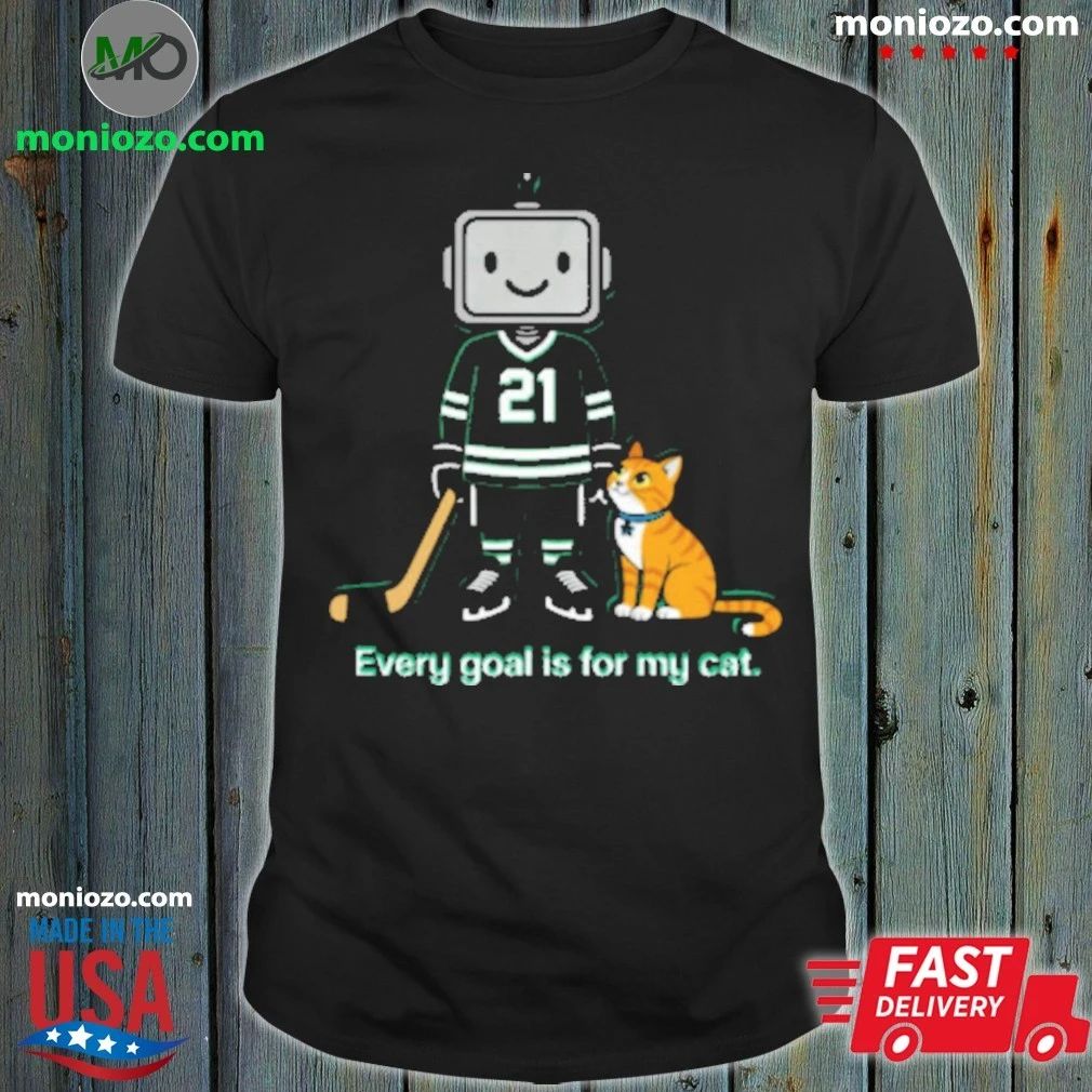 Jason Robertson Cat Dallas Hockey T-Shirt