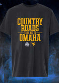 WVU Apparel Country Roads Take Me to Omaha West Virginia University T-Shirt