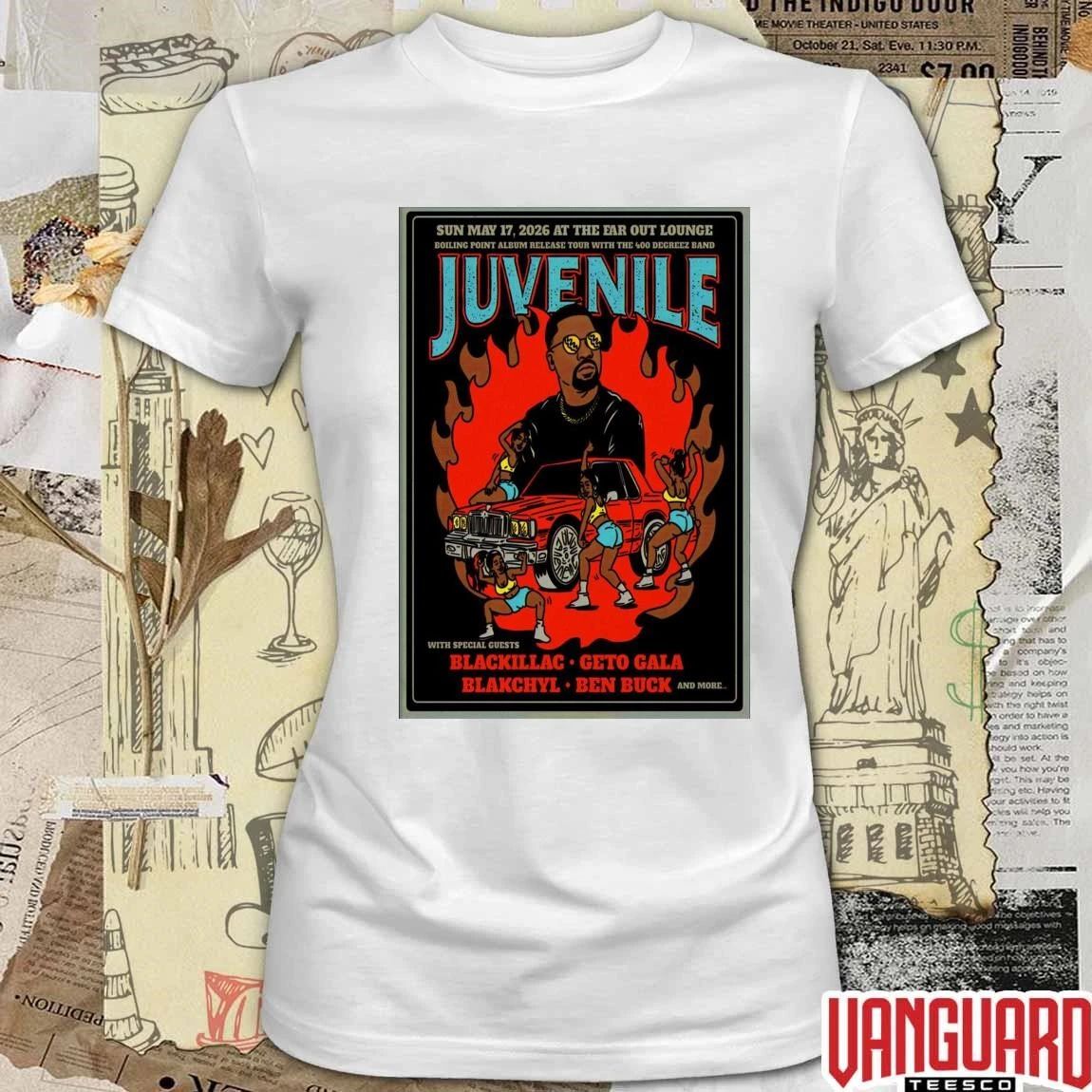 Juvenile At The Ear Out Lounge In Austin TX On May 17 2026 Poster t-shirt