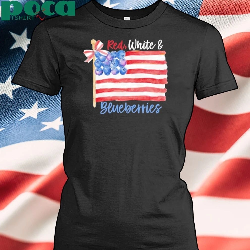 Red White And Blueberries Charlie Kirk Memorial Freedom Shirt