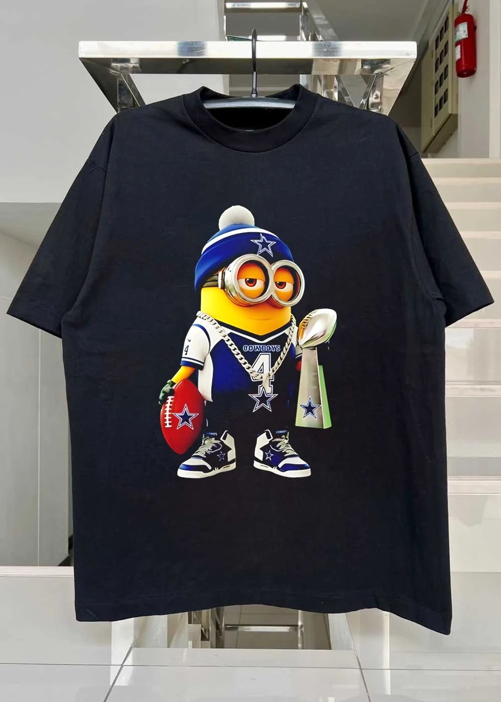 Dallas Cowboys Minion Holding Lombardi Trophy 4 Shirt