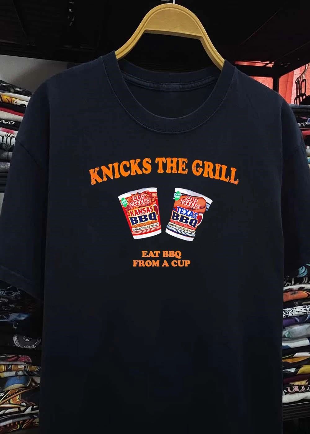 Cup Noodles Fans Eat BBQ From a Cup Kansas City Texas Flavor T-Shirt