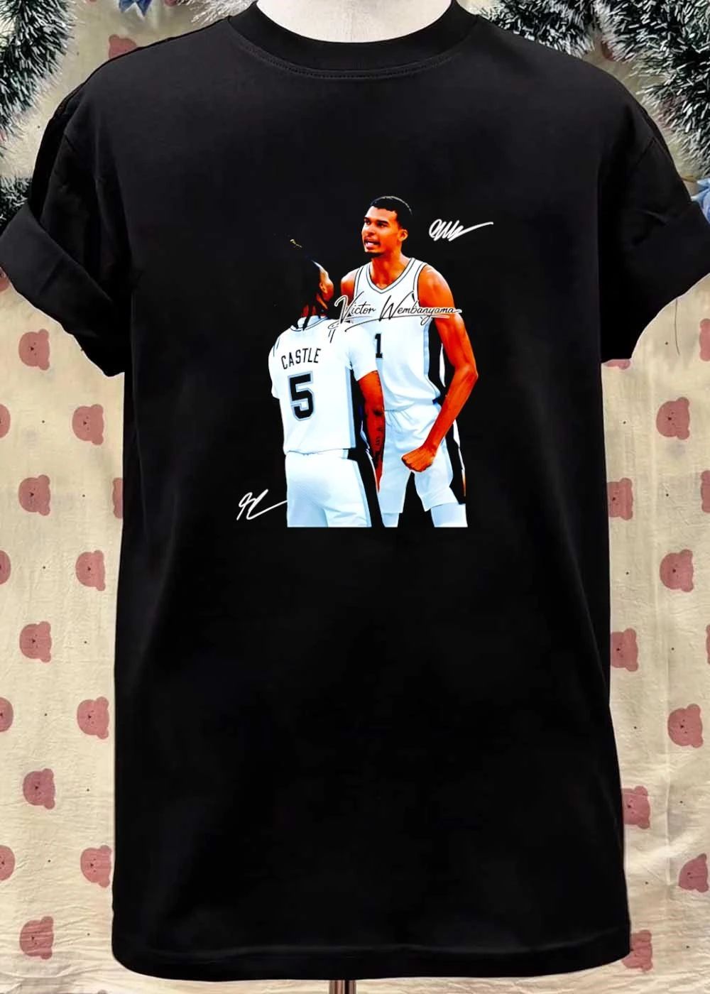 Victor Wembanyama Stephon Castle San Antonio Spurs NBA Victor Wembanyama CASTLE 1 5 shirt