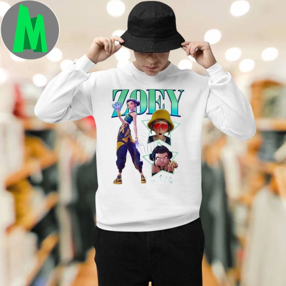 Zoey Showcase Retro Neon Poster Shirt