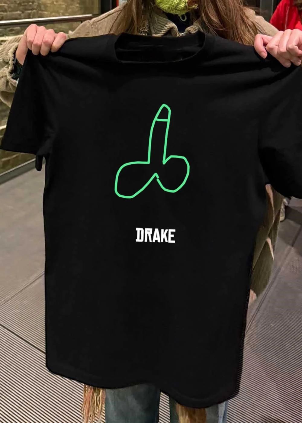 Funny Drake Doodled Minimalist Illustration Graphic shirt
